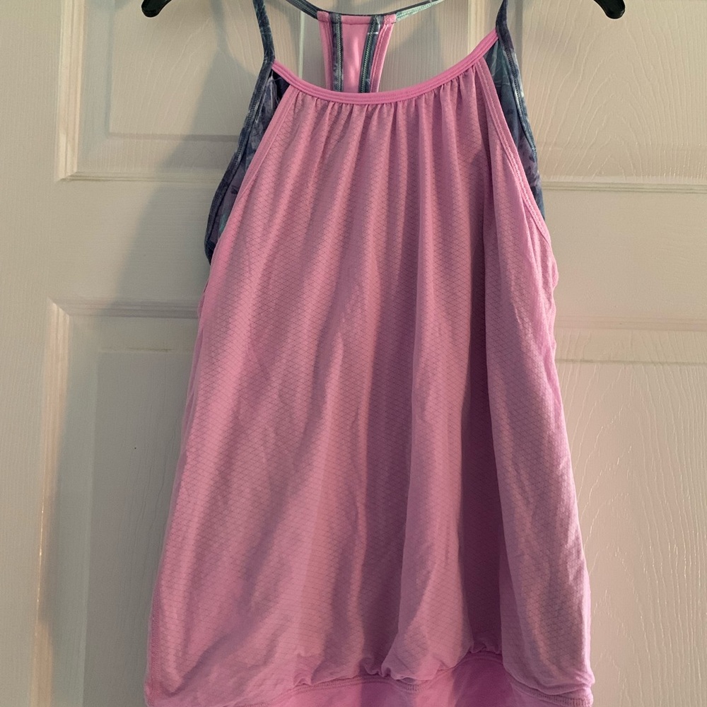 Ivivva Pink 2 in 1 tank top size 14